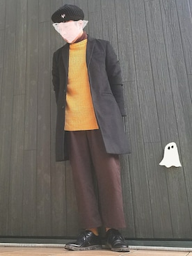 「KaneZ（ケインズ）のアイテム（ハンチング/ベレー帽）」を使った、いんちょ。さん（メンズ・167cm）の春コーディネート