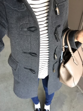 「SHIPS（シップス）のアイテム（ダッフルコート）」を使った、asamiさん（レディース・163cm）の冬コーディネート