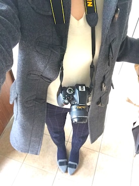 「SHIPS（シップス）のアイテム（ダッフルコート）」を使った、asamiさん（レディース・163cm）の春コーディネート