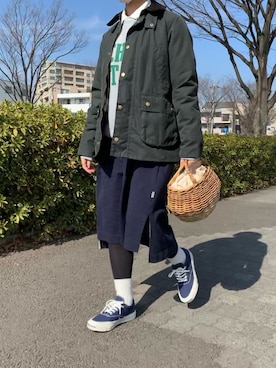 「ジャックパーセル」｜「アイテム（ブルゾン）」を使った、Chiiiさん（レディース・153cm）の冬コーディネート