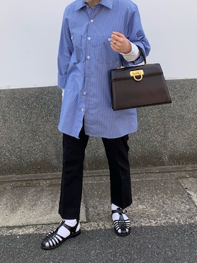 「RED KAP（レッドキャップ）のアイテム」を使った、Chiiiさん（レディース・153cm）の春コーディネート