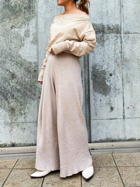 「おとなコーデ」｜「アイテム（スウェット）」を使った、mirandaさん（レディース・157cm）の春コーディネート