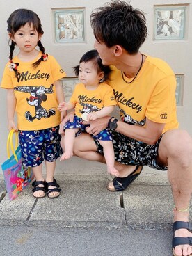 Babydoll ベビードール の 親子お揃い Disney ディズニー サーフtシャツ 2281k Tシャツ カットソー Wear