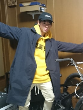 「WEGO（ウィゴー）のアイテム（トレンチコート）」を使った、yana♣さん（メンズ・166cm）の冬コーディネート