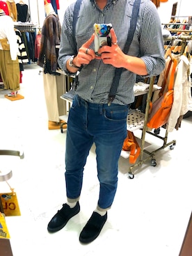 「Johnbull Private labo（ジョンブルプライベートラボ）のアイテム（シューズ）」を使った、あさごろーさん（メンズ・173cm）の秋コーディネート