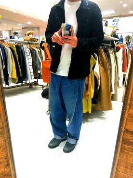 「Johnbull Private labo（ジョンブルプライベートラボ）のアイテム（その他アウター）」を使った、あさごろーさん（メンズ・173cm）の秋コーディネート