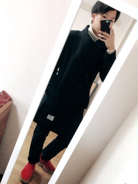 「EFFECTEN（エフェクテン）のアイテム（その他アウター）」を使った、TakAshIさん（メンズ・166cm）の冬コーディネート