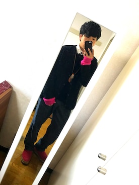 「EFFECTEN（エフェクテン）のアイテム（アクセサリー）」を使った、TakAshIさん（メンズ・166cm）の冬コーディネート