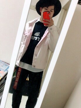 「SIDE SLOPE（サイドスロープ）のアイテム」を使った、TakAshIさん（メンズ・166cm）の秋コーディネート