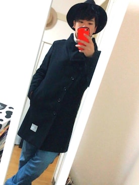 「EFFECTEN（エフェクテン）のアイテム（その他アウター）」を使った、TakAshIさん（メンズ・166cm）の秋コーディネート