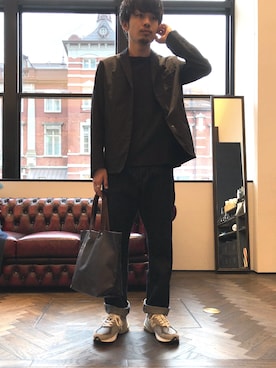「WORK NOT WORK URBAN RESEARCH（ワークノットワークアーバンリサーチ）のアイテム（テーラードジャケット）」を使った、Furuhashiさん（メンズ・170cm）の夏コーディネート