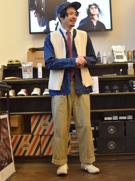 「worknotwork」｜Furuhashiさん（メンズ・170cm）の春コーディネート