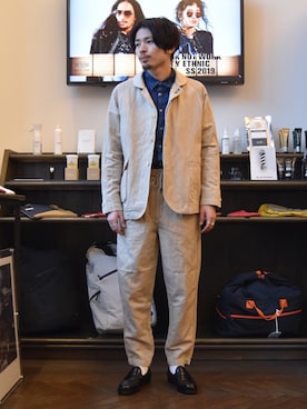 「worknotwork」｜Furuhashiさん（メンズ・170cm）の春コーディネート
