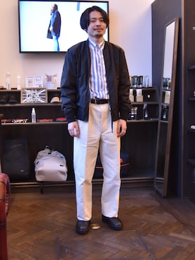 「worknotwork」｜Furuhashiさん（メンズ・170cm）の春コーディネート