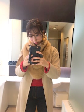 「jouetie（ジュエティ）のアイテム（PC・スマホグッズ/家電）」を使った、もん。さん（レディース・162cm）の秋コーディネート