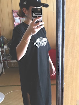 「VANS（バンズ）のアイテム（ワンピース/ドレス）」を使った、Yuki16さん（レディース・163cm）の夏コーディネート