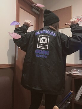 「MAGICAL MOSH MISFITS（マジカルモッシュミスフィッツ）のアイテム（ジャケット/アウター）」を使った、Yuki16さん（レディース・163cm）の冬コーディネート