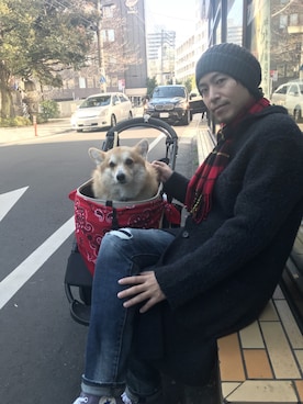 「junhashimoto（ジュンハシモト）のアイテム（帽子）」を使った、shawwwnさん（メンズ・174cm）の冬コーディネート