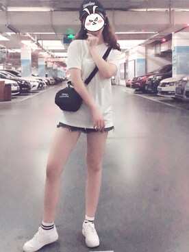 「OWN（オウン）のアイテム」を使った、Darlin'さん（レディース・155cm）の夏コーディネート