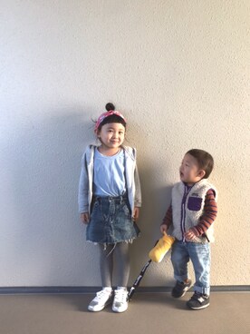 kapoさん（キッズ・100cm）の春コーディネート