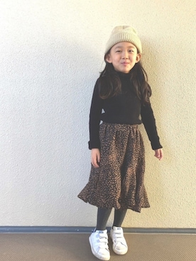 「on the day（オンザデイ）のアイテム」を使った、kapoさん（キッズ・110cm）の冬コーディネート