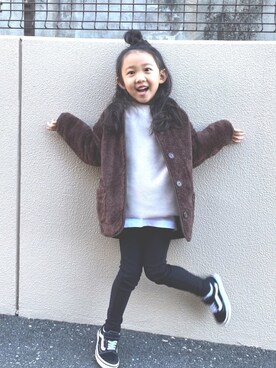 「green label relaxing（グリーンレーベルリラクシング）のアイテム（その他アウター）」を使った、kapoさん（キッズ・110cm）の冬コーディネート
