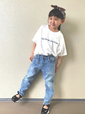 「BLACK BY MOUSSY（ブラックバイマウジー）のアイテム」を使った、kapoさん（キッズ・110cm）の春コーディネート