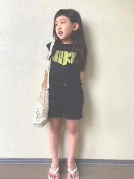 「LAKOLE（ラコレ）のアイテム」を使った、kapoさん（キッズ・110cm）の春コーディネート