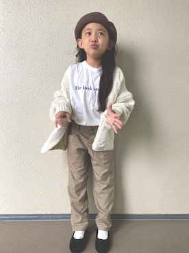 「ラブアンドピース2020」｜「アイテム（その他）」を使った、kapoさん（キッズ・120cm）の秋コーディネート