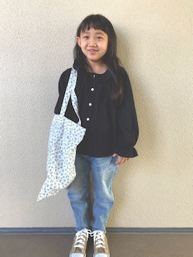 「BLACK BY MOUSSY（ブラックバイマウジー）のアイテム」を使った、kapoさん（キッズ・120cm）の冬コーディネート