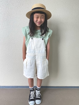 「yield（イールド）のアイテム」を使った、kapoさん（キッズ・120cm）の夏コーディネート