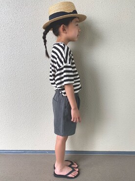「yield（イールド）のアイテム」を使った、kapoさん（キッズ・120cm）の夏コーディネート
