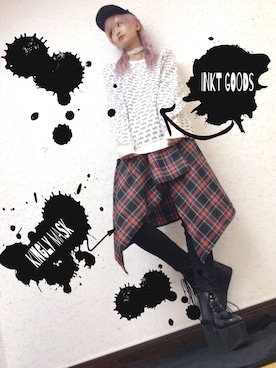 「H&M（エイチ・アンド・エム）のアイテム（その他パンツ）」を使った、AKIRA(DISACODE)さん（レディース・168cm）の春コーディネート