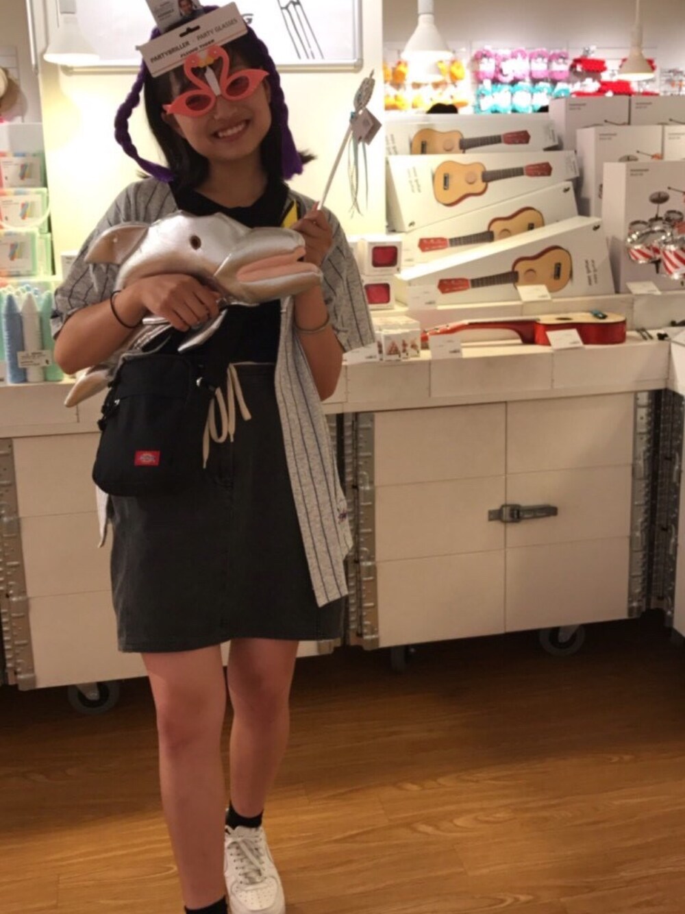 「フライングタイガー」｜「NIKEのアイテム（スニーカー、ホワイト系）」を使った、ほりさん（レディース・157cm）の夏コーディネートの1枚目の写真