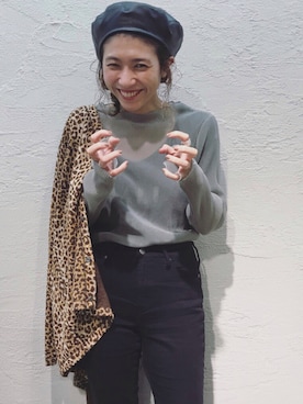 「CIMARRON（シマロン）のアイテム（パンツ）」を使った、よーしだ☺︎さん（レディース・166cm）の秋コーディネート