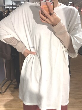 「CIMARRON（シマロン）のアイテム（トップス）」を使った、よーしだ☺︎さん（レディース・165cm）の夏コーディネート