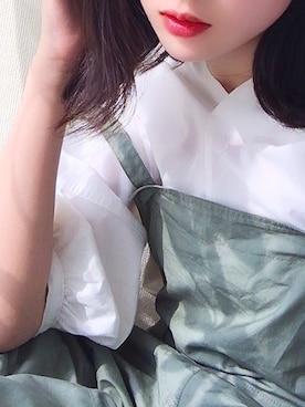 「moussy」｜「アイテム（サロペット/オーバーオール）」を使った、ひなた。さん（レディース・157cm）の夏コーディネート