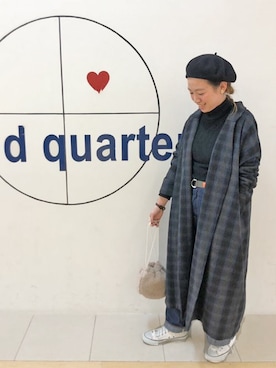 「RNA（アールエヌエー）のアイテム」を使った、staff-NOさん（レディース・158cm）の冬コーディネート