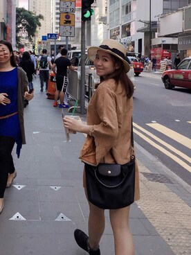 「UNKNOWN.（アンノウン）のアイテム（帽子）」を使った、Riahさん（レディース・152cm）の夏コーディネート