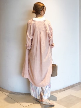 「BABYLONE（バビロン）のアイテム（ショルダーバッグ）」を使った、チーちゃんさん（レディース・170cm）の夏コーディネート