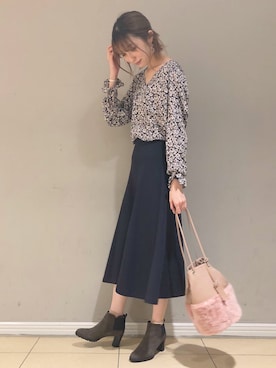 「ba&sh（バッシュ）のアイテム」を使った、チーちゃんさん（レディース・170cm）の秋コーディネート