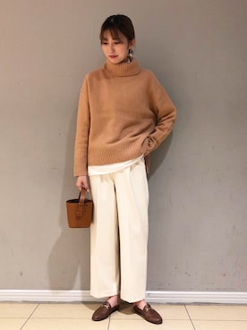 「MICA&DEAL（マイカ＆ディール）のアイテム」を使った、チーちゃんさん（レディース・170cm）の秋コーディネート