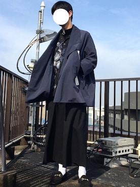 「my beautiful landlet（マイビューティフルランドレット）のアイテム（その他アウター）」を使った、Nさん（メンズ・172cm）の春コーディネート