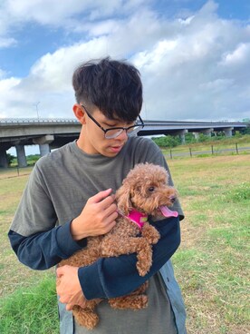 「REPUTATION（レピュテーション）のアイテム」を使った、江彥さん（メンズ・178cm）の春コーディネート