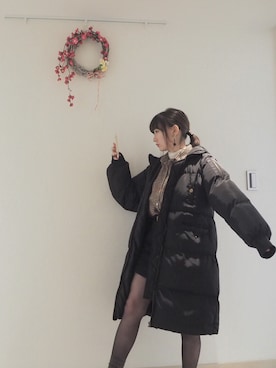 「GOGOSING（ゴゴシング）のアイテム（ダウンジャケット/コート）」を使った、유이さん（レディース・156cm）の冬コーディネート