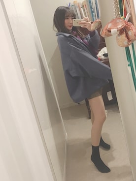 「オルチャンファッション」｜「アイテム（ブルゾン）」を使った、유이さん（レディース・156cm）の冬コーディネート