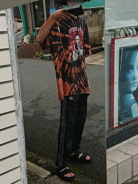 「alexanderwang（アレキサンダーワン）のアイテム（パンツ）」を使った、つんつるてんさん（メンズ・180cm）の夏コーディネート