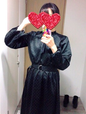 「おとなっぽい」｜もえ 도메키さん（レディース・160cm）の冬コーディネート