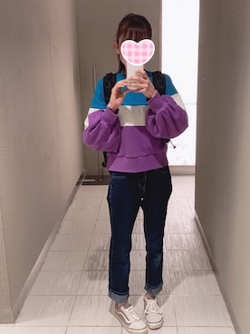もえ 도메키さん（レディース・160cm）の春コーディネート