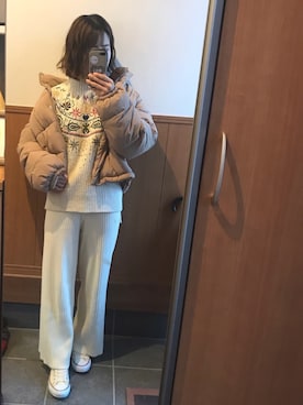 「CONVERSE（コンバース）のconverse（コンバース） ALL STAR OX（オールスターOX）（スニーカー）」を使った、®️さん（レディース・157cm）の冬コーディネート